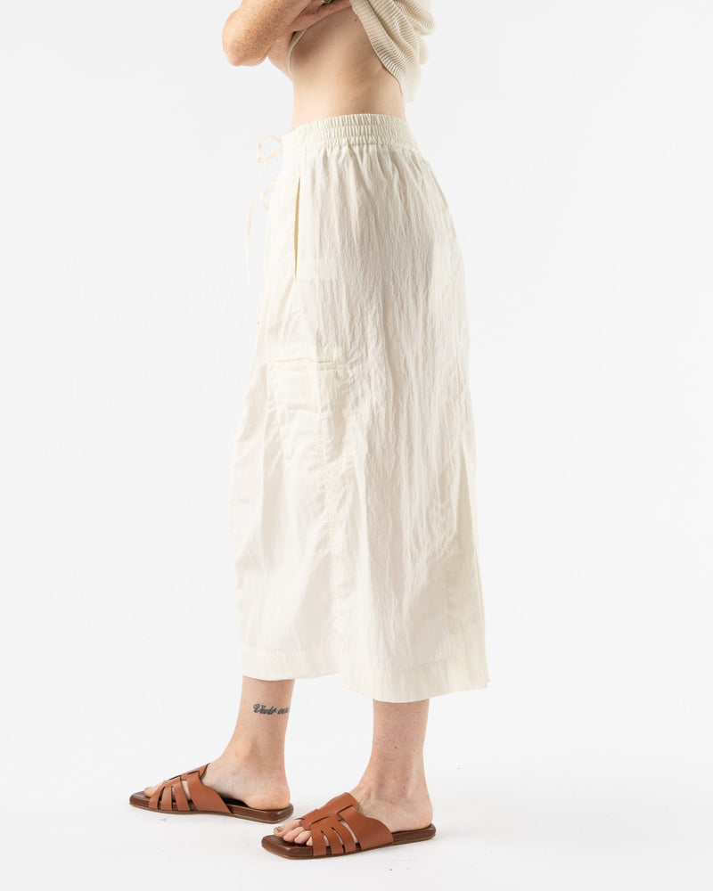 Studio Nicholson Soledad Drawstring Skirt in Parchment Curated at