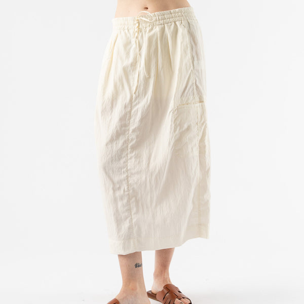 Studio Nicholson Soledad Drawstring Skirt in Parchment Curated at