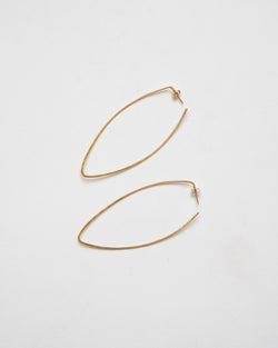 Takara 14K Gold Large Pointed Hoops