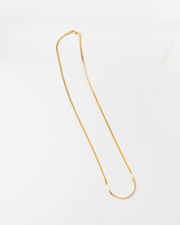 Talisman-16"-Skinny-Flow-Herringbone-Chain-Necklace-Santa-Barbara-Boutique-Jake-and-Jones-Sustainable-Fashion